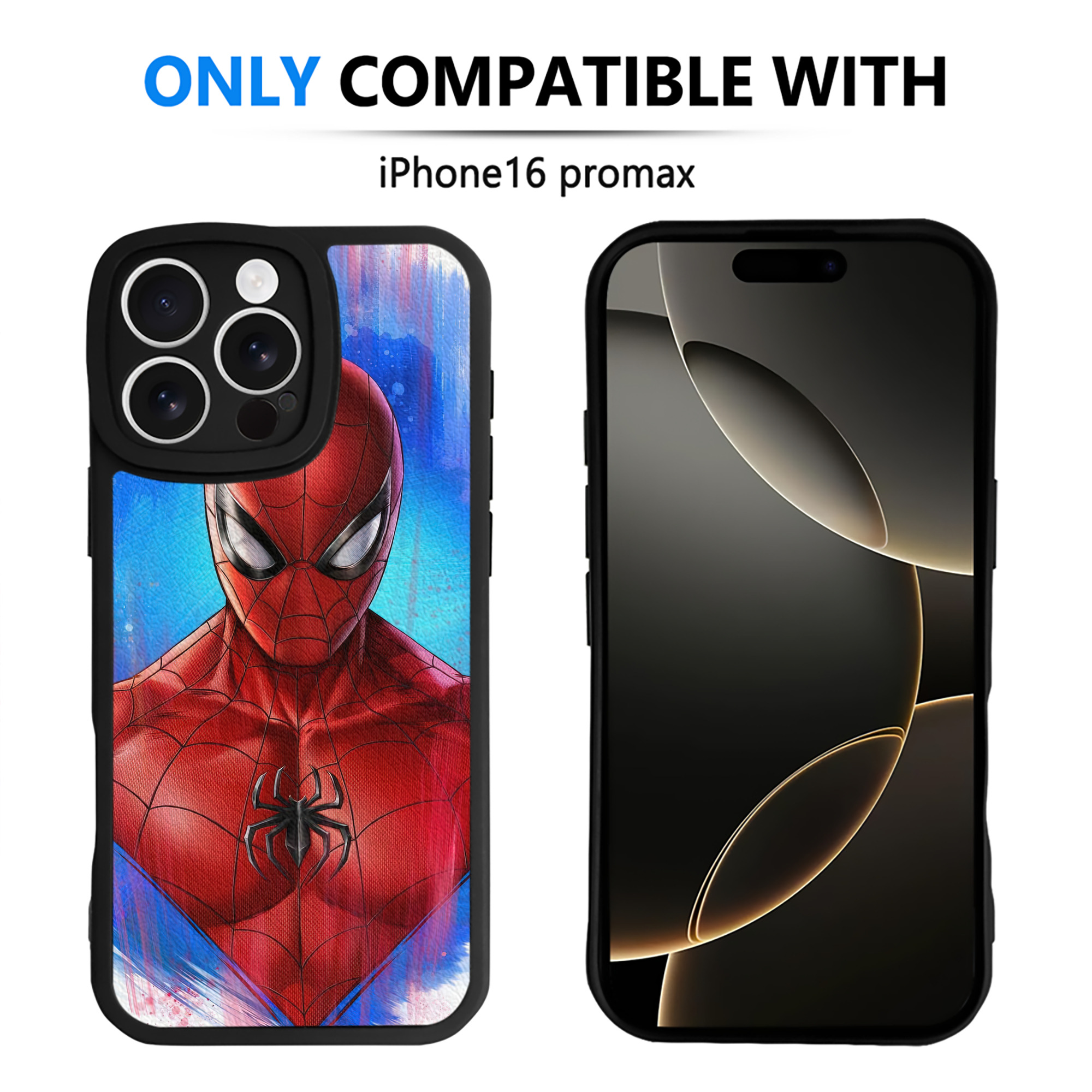 （画像用） Spider Man スパイダーマン 【iPhone 16シリーズ対応】シリコンスマホケース（レザー調） 材質：シリコン